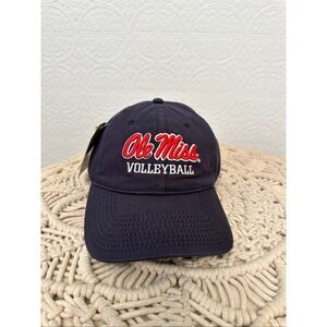 Blue and Red Ole Miss Rebels Volleyball Adjustable Dad Hat New